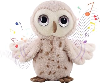 Dancing Owl Stuffed Live Animals Plush Toy - Interactive Toddler Toy - Singing Owl - Cute and Soft Stuffed Pets Alive Animal for Baby - Animated Stuffed Plush Live Pets Toy for Toddlers