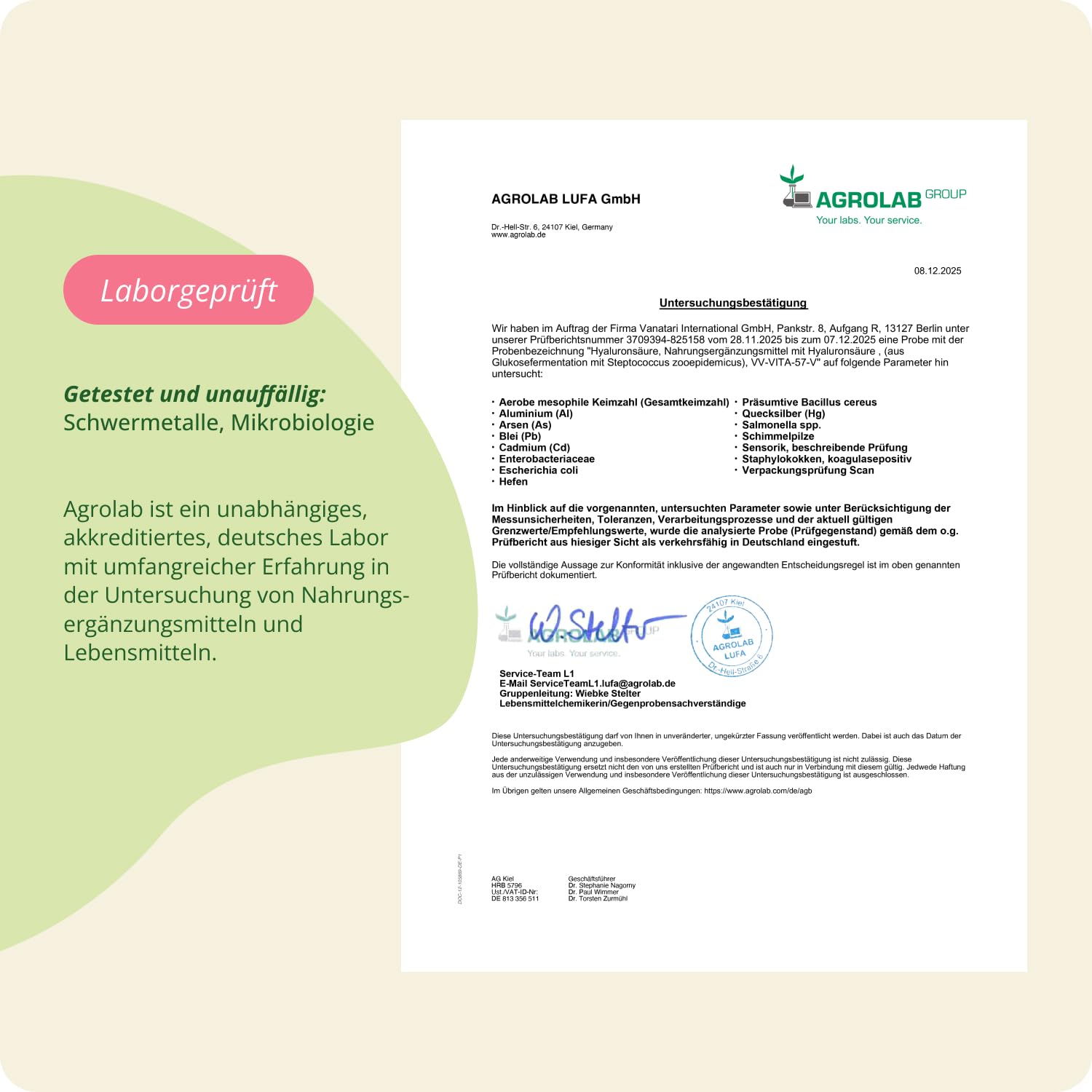 Hyaluronsäure Kapseln Vegavero | Hochdosiert - 600 mg | 180 Stück für 6 Monate | 800-1500 kDa Hochmolekular | Ohne Zusätze & Vegan
