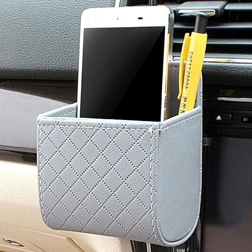 Miniatura 2 de Yosoo Coche asiento trasero interior ventilación de aire ordenado almacenamiento monedero caso organizador teléfono celular Pounch Box con gancho