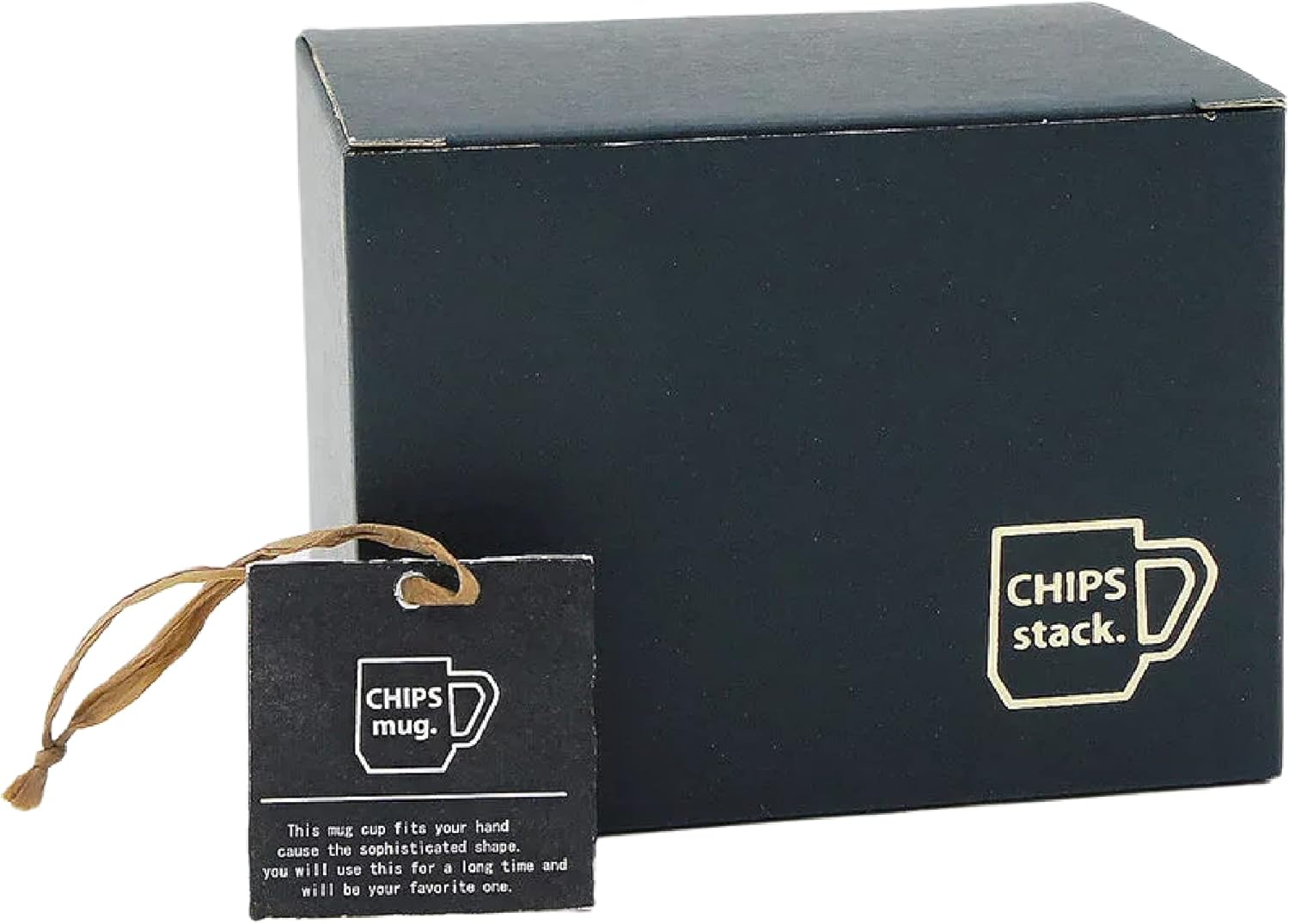 Chips Inc. Chips Japan Stackable Ceramic Coffee Mug, Tea Cup - 9.5 Oz Dishwasher Safe And Microwave Safe (White)