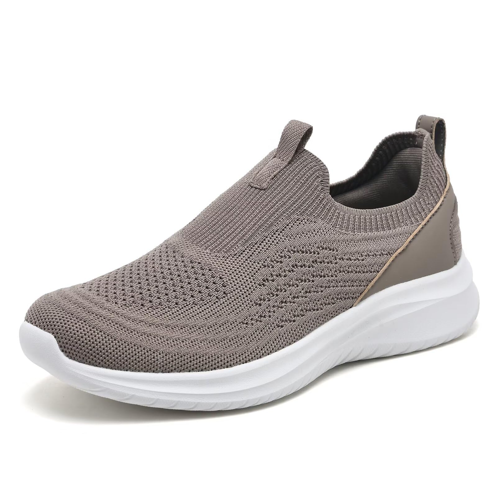 TIOSEBON Damen Walking Tennisschuhe Leichte Strick-Slip-Ons Atmungsaktive Mesh Sneaker Bequem