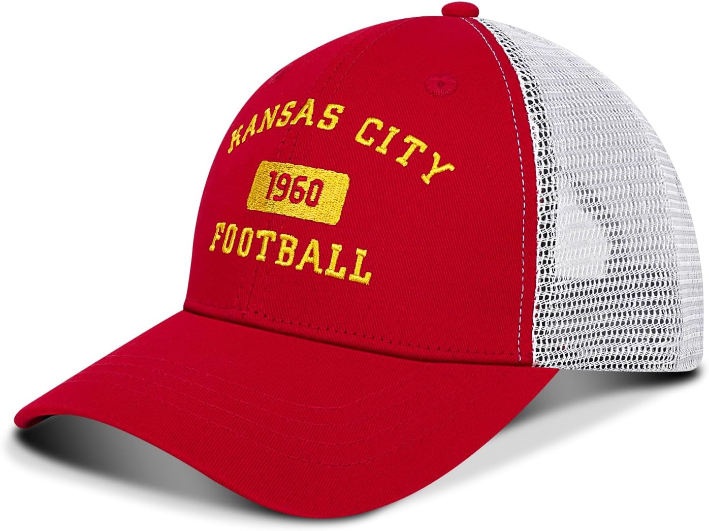 Embroidered Football Trucker Hat Snapback Unisex Mesh Back Cap for Football Fans Gifts - Image 3