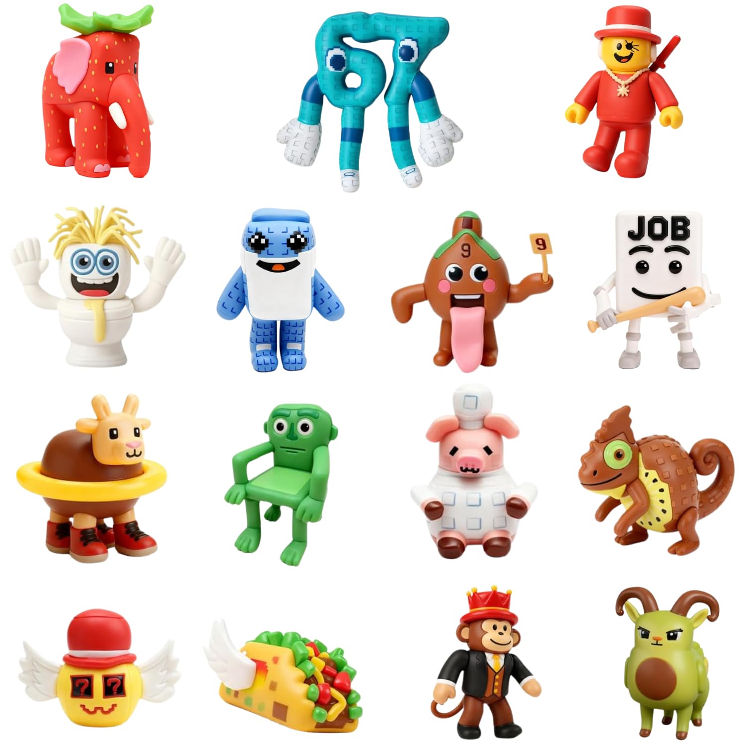 Amazon.com: SUPERBE 15Pcs Steal a Brainrot Toys Action Figure Set