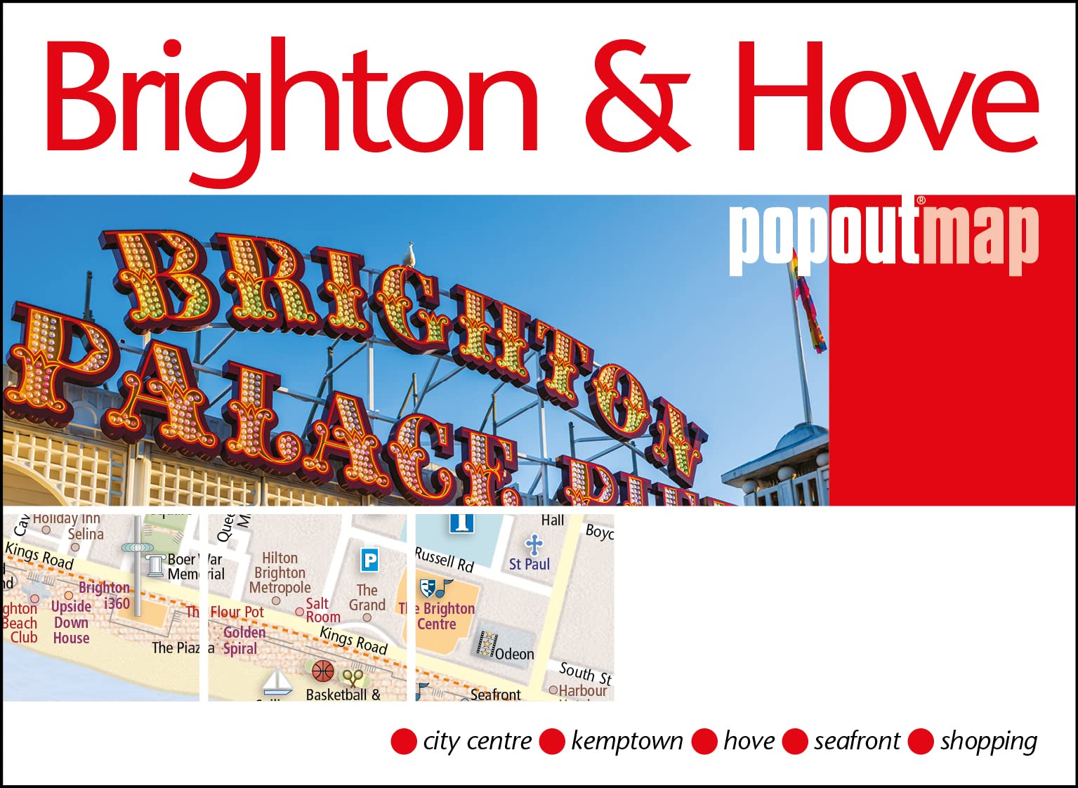 Brighton and Hove PopOut Map (PopOut Maps)