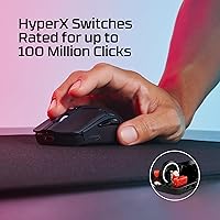 Vista 5 de HyperX Pulsefire Haste 2 Mini - Ratón inalámbrico para juegos para PC compacto y ligero Bluetooth 2.4GHz Negro