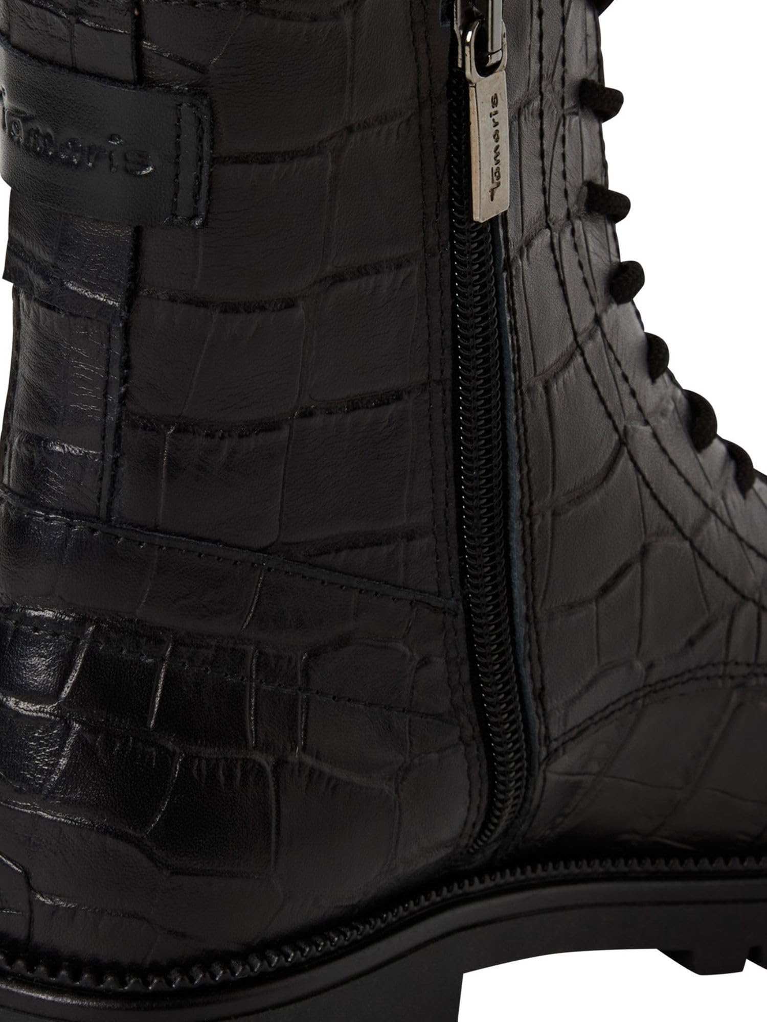 Tamaris Kobiety Tamaris Damen Lace Boot Flat 1-25402-43Buty za kostkę
