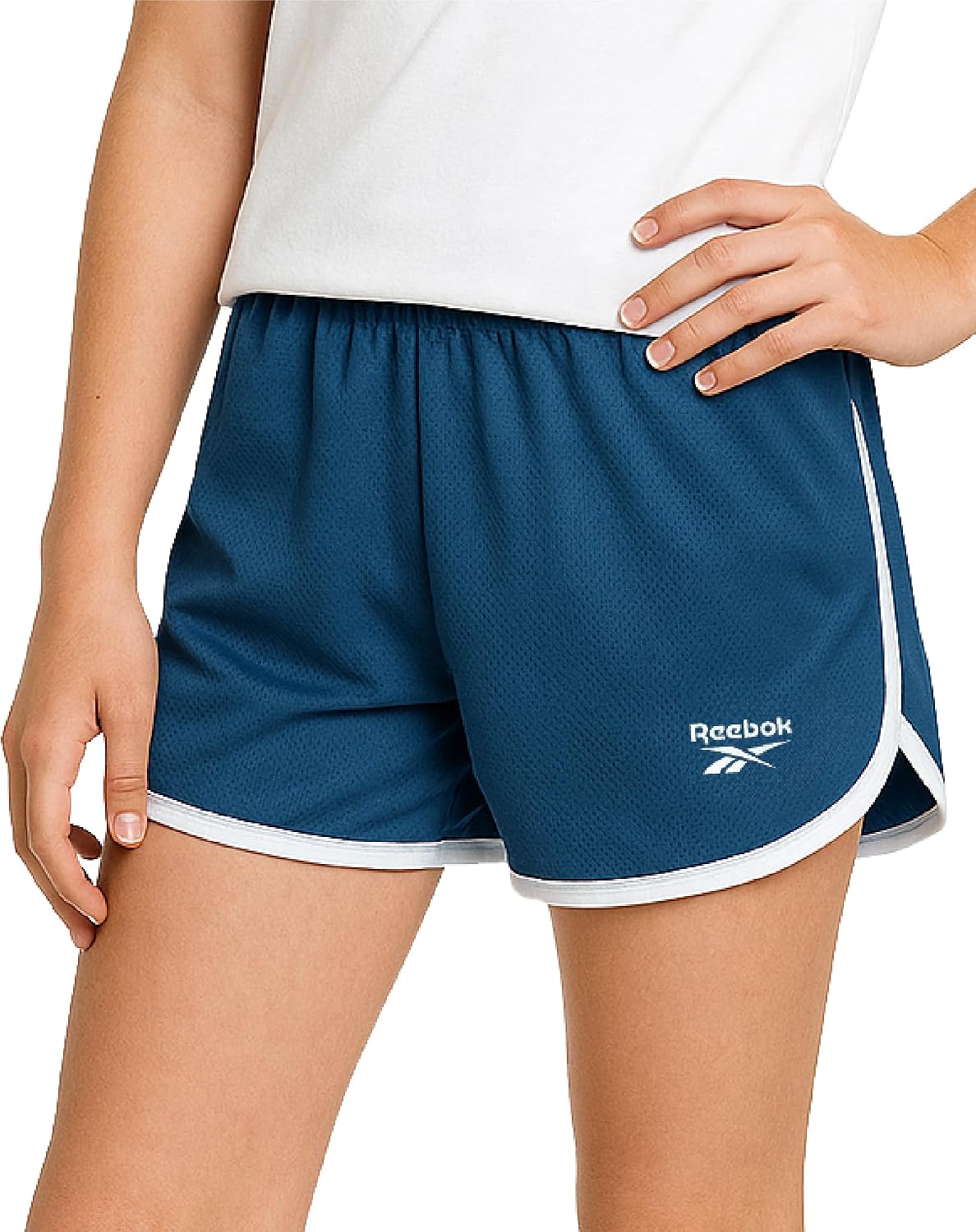 Reebok Girls Athletic Shorts - 1/3 Pack Active Performance Lightweight Mesh Dolphin Shorts for Running Dancing Workout Gym