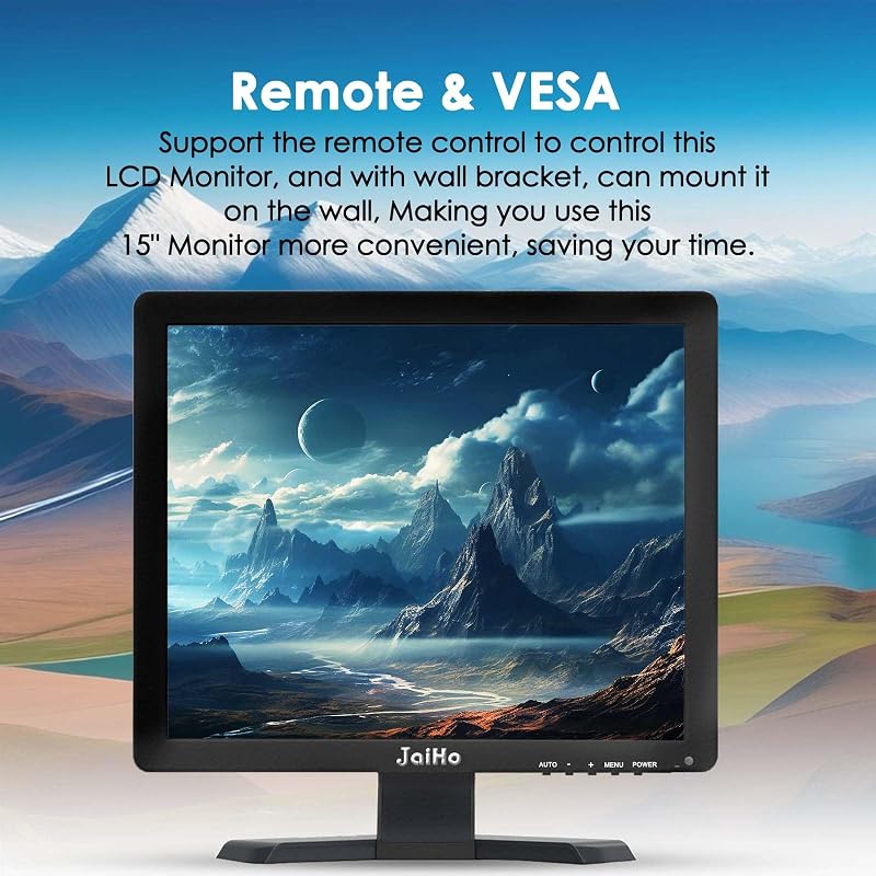 JaiHo 15 hüvelykes HD IPS Monitor 1024x768 HDMI USB PC TV Biztonsági Kamera Raspberry Pi Beépített Hangszóróval