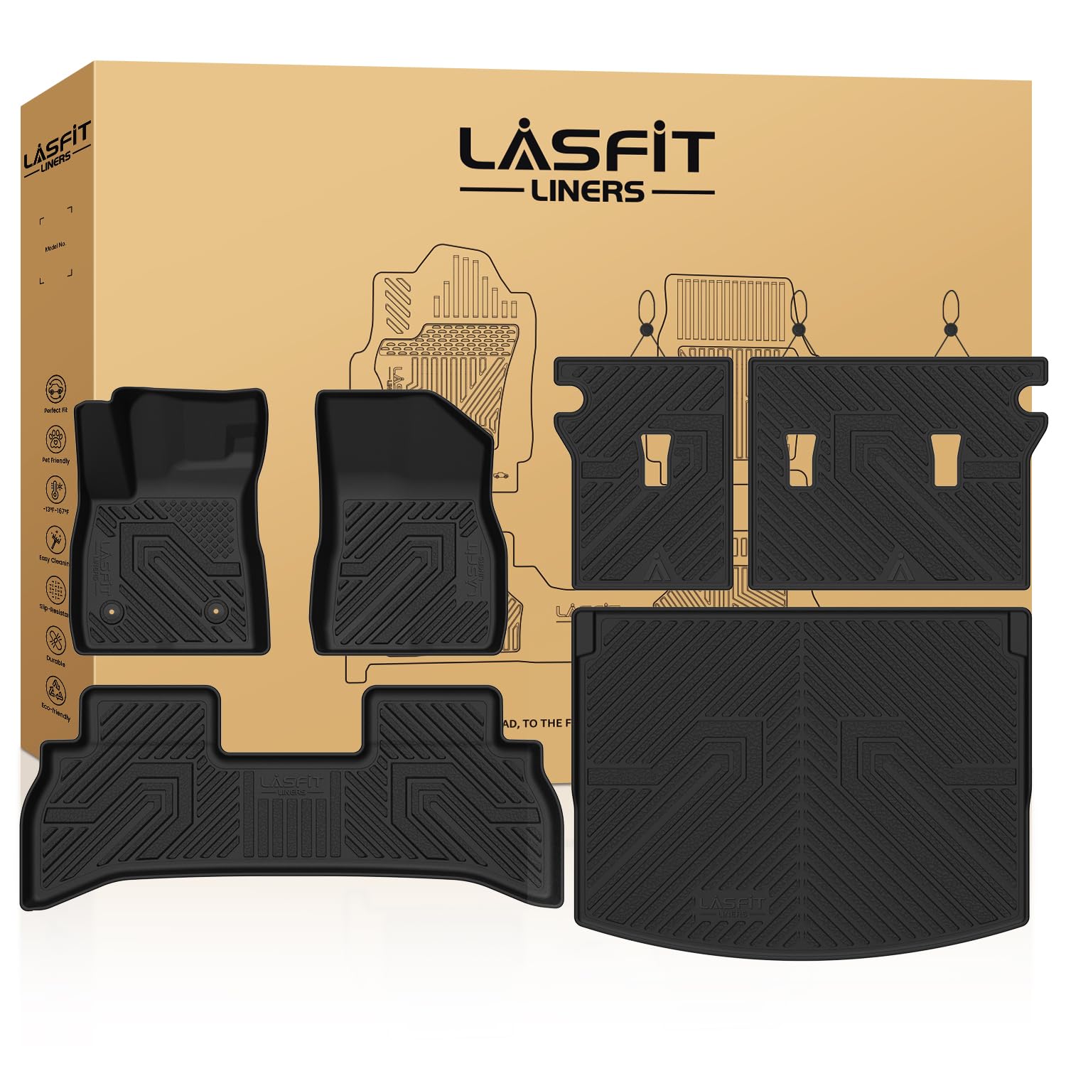 LASFIT Floor Mats for Chevrolet Chevy Trailblazer 2021-2026 (FWD Only)