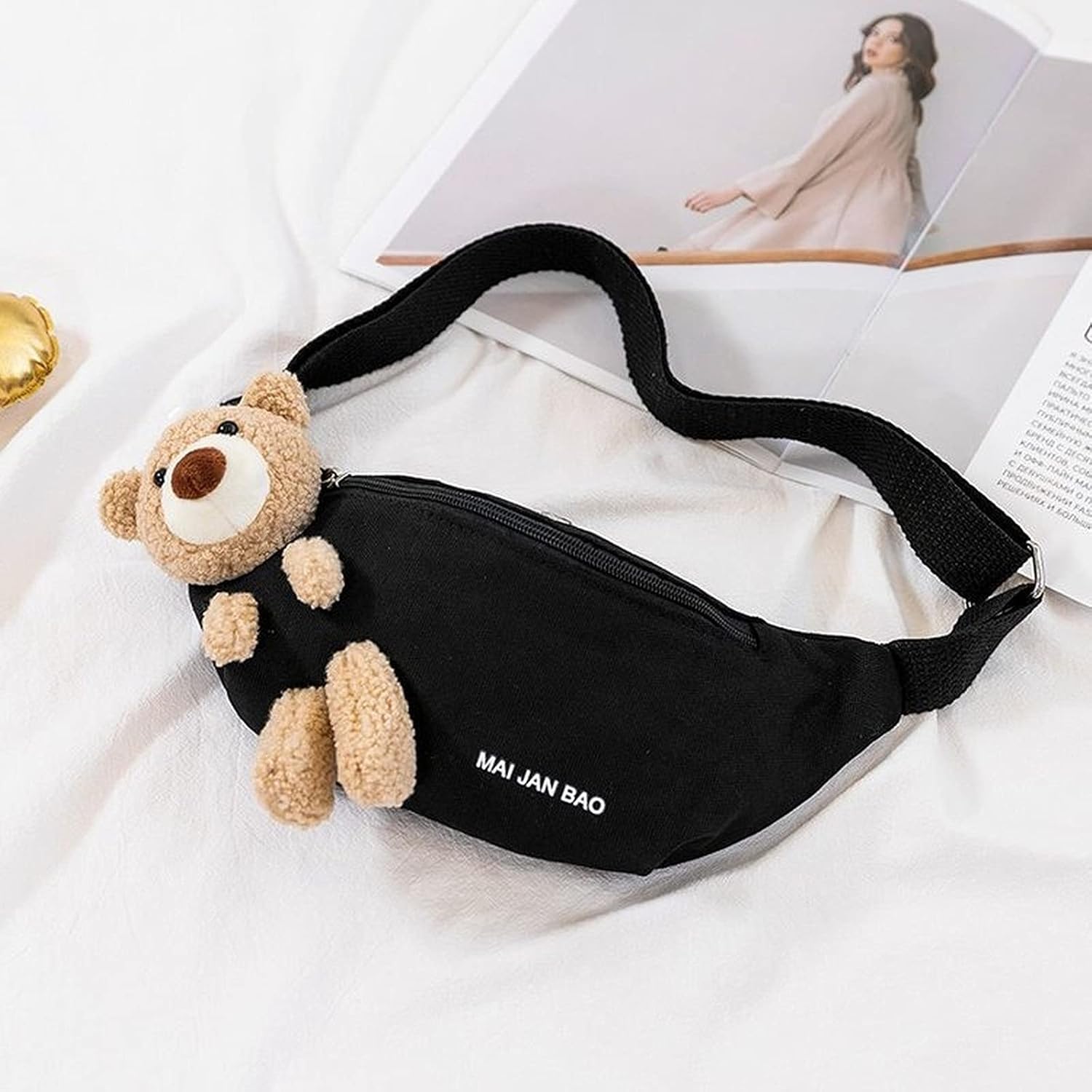 Marsupio Marsupio Teddy Bear, 3D Cartoon Animali Kawaii Carino Carry Pouch  Pouch Pocket Borsa tracolla, Ragazza Ragazzo Adolescente Bambino Studente  Scuola Sport All'aperto (bianco) : Amazon.it: Valigeria