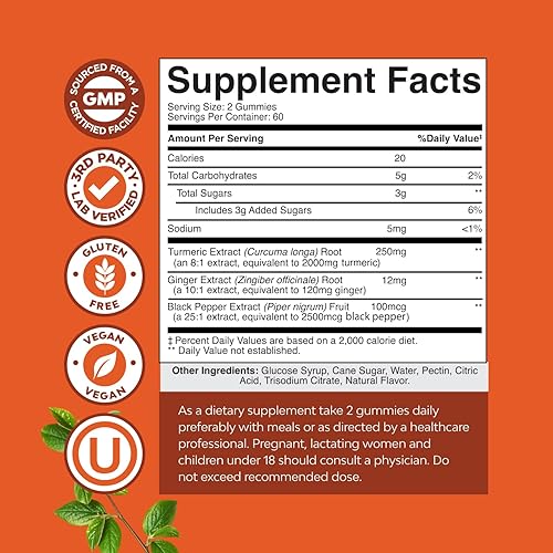 Miniatura 3 de Paquete de suplemento de glicinato de magnesio puro de 400 mg por porción para apoyo al sueño y relajación y gomitas de cúrcuma para adultos sabor