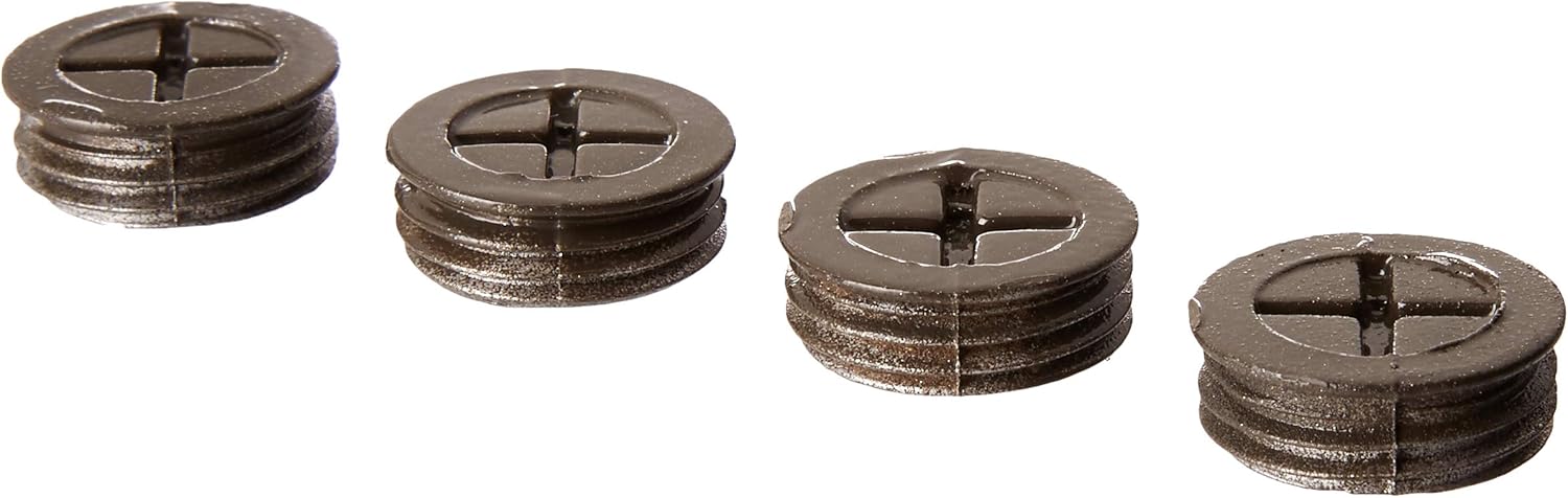 TayMac CP450S Metallic Closure Plug Weatherproof Accessories, 1/2-Inch Thread , Gray, 4 per Polybag