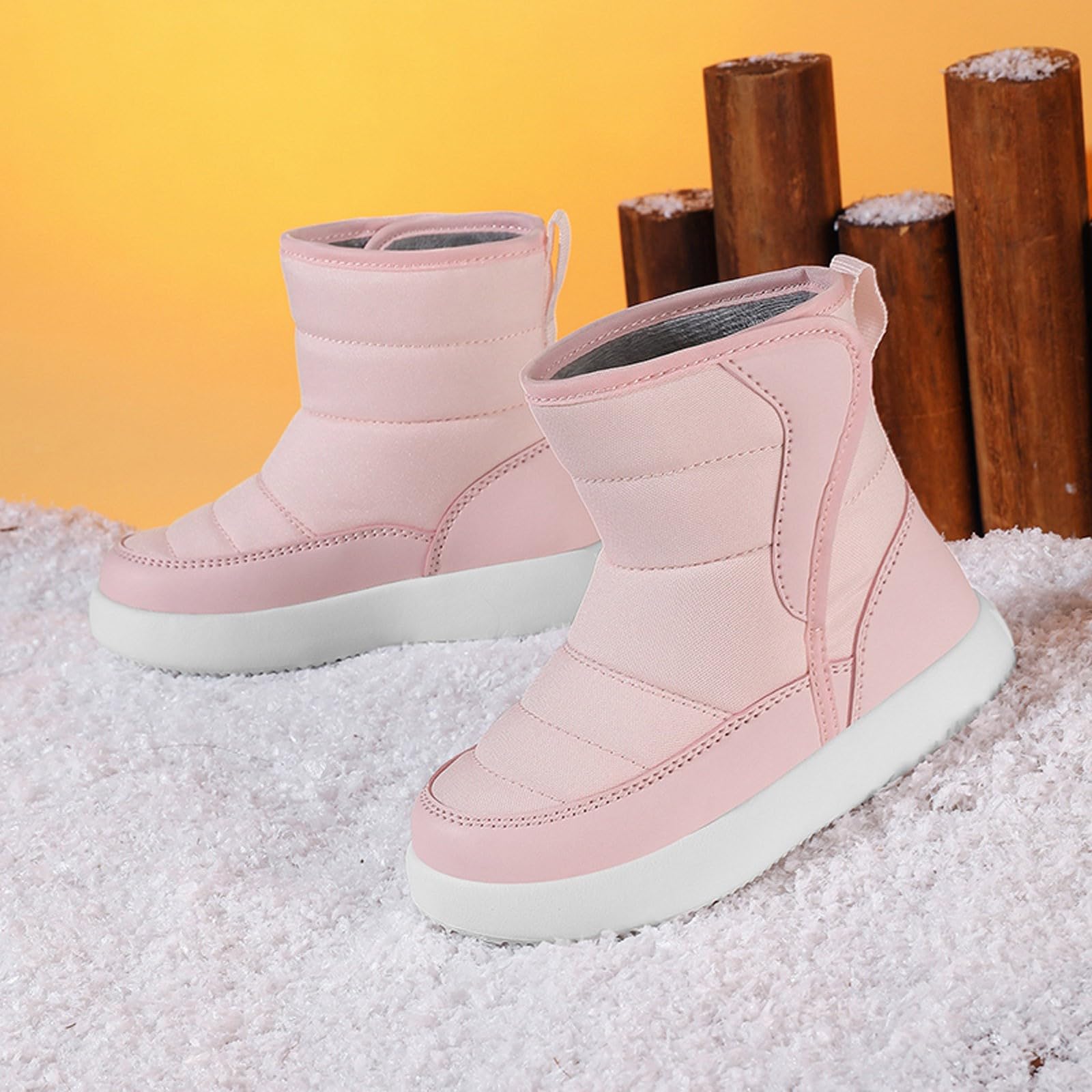Stivali per Bambini Stivali da Equitazione per Ragazzi e Ragazze Scarpe Traspirante Morbido Casual Bambini Moda Calzature da Escursionismo Bottes de Printemps et d'Automne Fodera in Pile