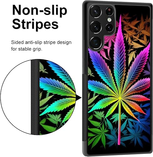 Miniatura 4 de BFUKVOU Funda para Galaxy S23 Ultra, policarbonato duro+TPU suave, antideslizante, ultra fina, funda protectora a prueba de golpes para Samsung