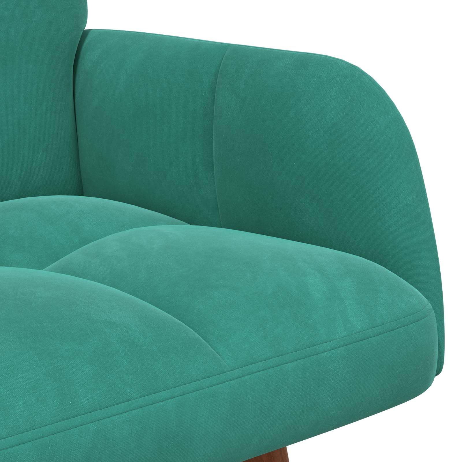 vidaXL Sofá de 2 Plazas Tuquesa 115 x 61 x 87 cm Terciopelo