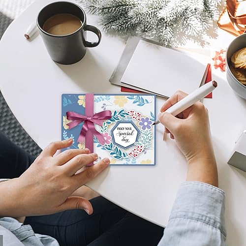 Miniatura 7 de INFUNLY Juego de sellos y troqueles transparentes de hojas troqueladas para hacer tarjetas, sellos de silicona, plantillas cortadas para álbumes de