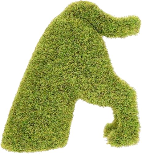 GANAZONO Adorno realista de cachorro flocado para jardín, césped, topiario, decoración para exteriores