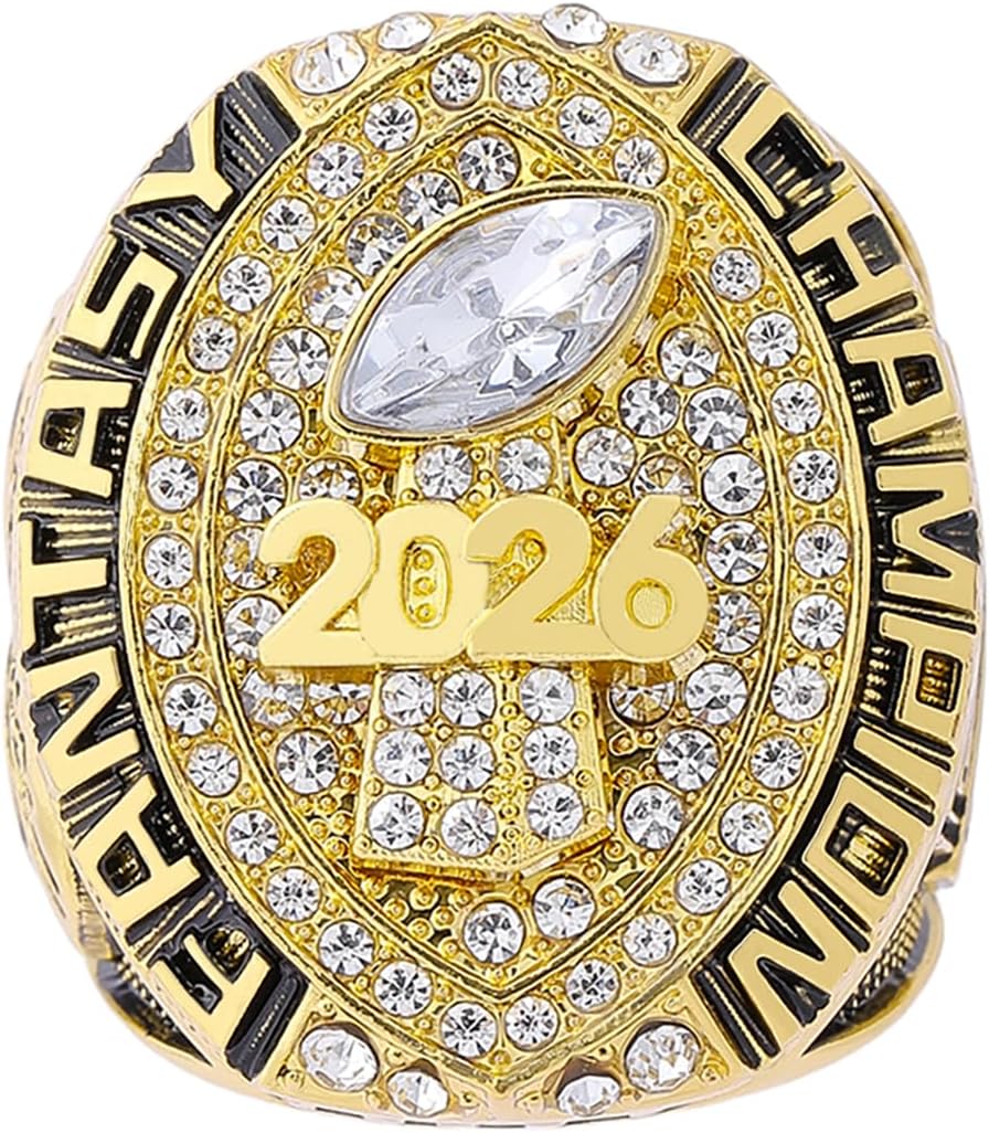 2026 Fantasy Football Championship Ring Trophy Award for Fantasy Football League Winner