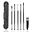 Hion 6 Pcs Ear Wax Removal Kit,Professional Double-Headed Ear Pick Earwax Removal Tools,316L Stainless Steel Ear Cleaner Curette with Cleaning Brush and Storage Box,Suit for Kid Adult(Black)