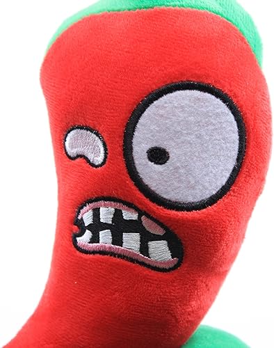 Miniatura 6 de Plantas de peluche de peluche, figuras de muñeca de peluche, regalo de cumpleaños para niños (pimienta roja)