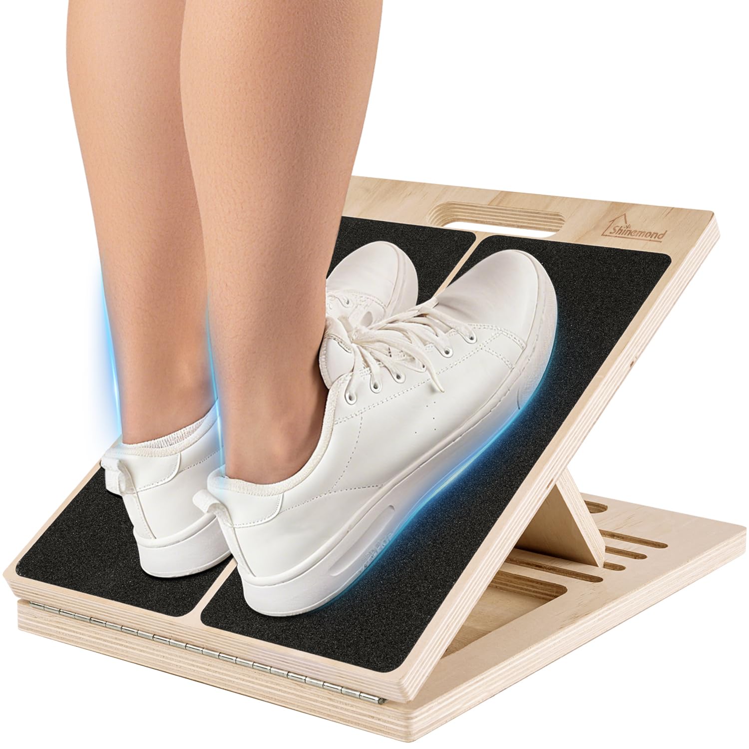 Wooden Calf Stretcher Slanted Board, Adjustable Slant Board with 5 Angles & Handle, Non-Slip Calf Stretcher for Adults, Calf Board for Stretching, Balance, Yoga, Pilates, Physiotherapy-image-35