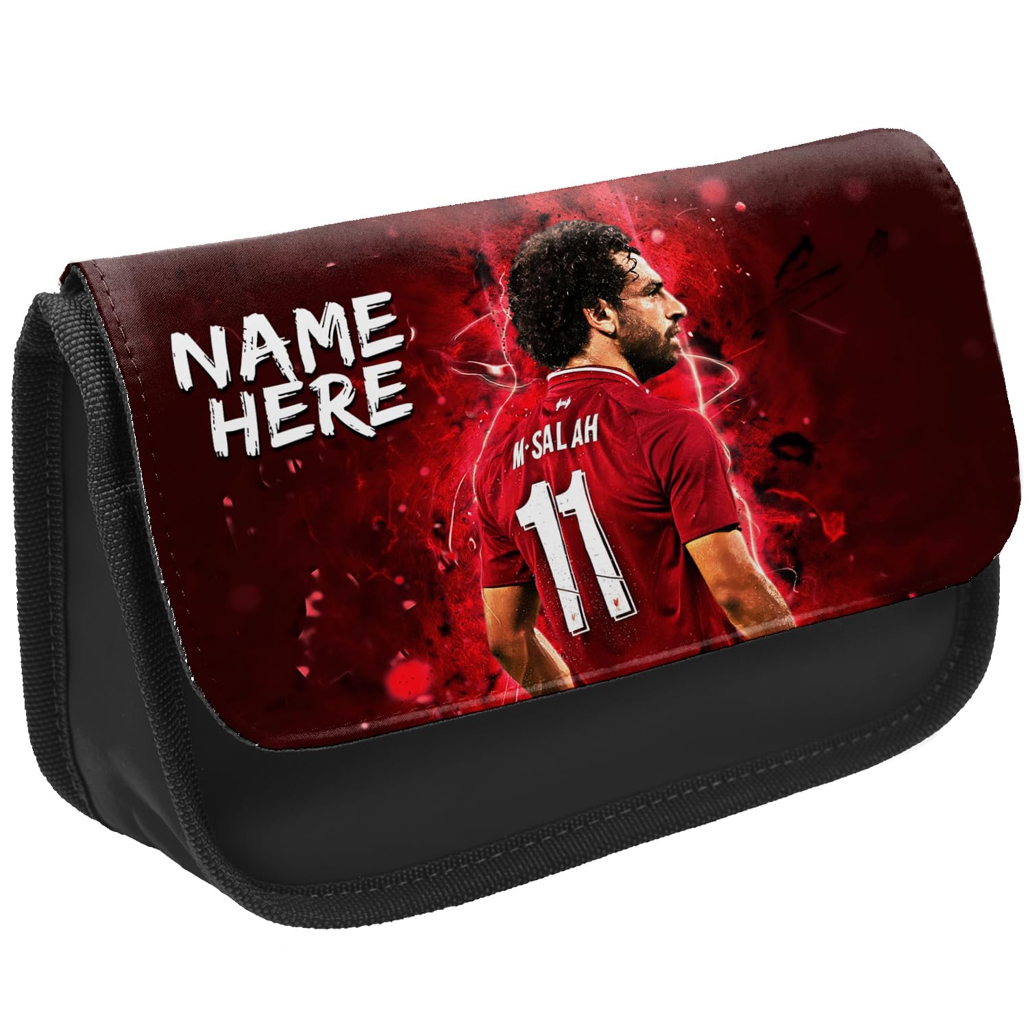 KRAFTYGIFTS Personalised Salah Pencil Case Football Legend Liverpool School Pen Bag Boys Footballer Stationary Gift NLP12A