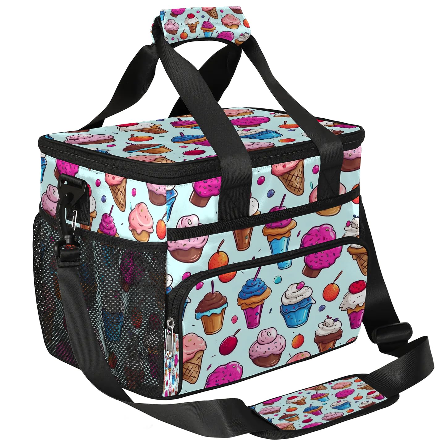 Lunch Box for Men Heavy Duty Insulated Lunch Bag for Women Colorful Ice Cream Lunchbox for Adults Lunch