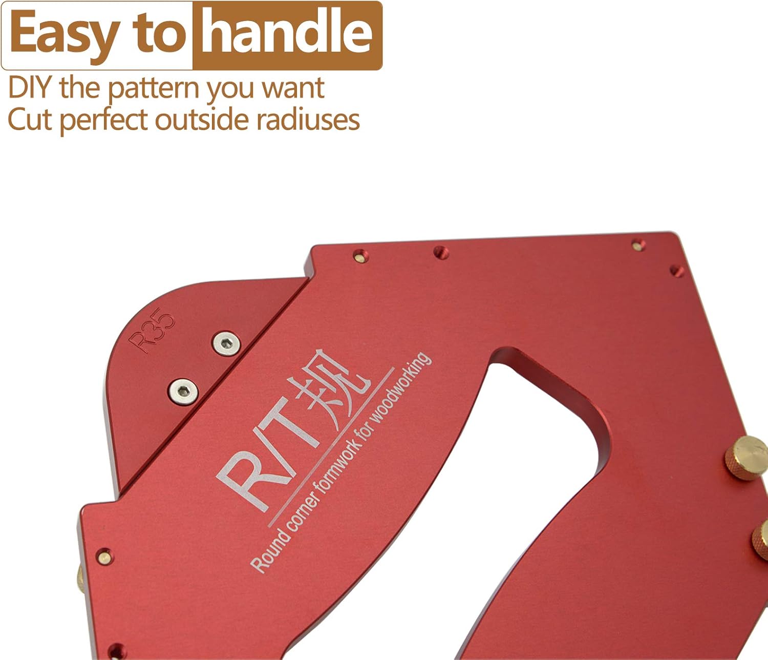 13pcs/ Set Table Corner Router Jig for Trimming Machine,Router Radius Template Kits Aluminium Alloy for Woodworking Trimming Tool Set