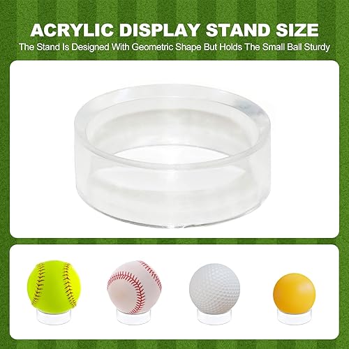Miniatura 6 de Estuche de exhibición de béisbol, 10 unidades, soporte de béisbol de acrílico, transparente, caja de almacenamiento de recuerdos para autógrafos,