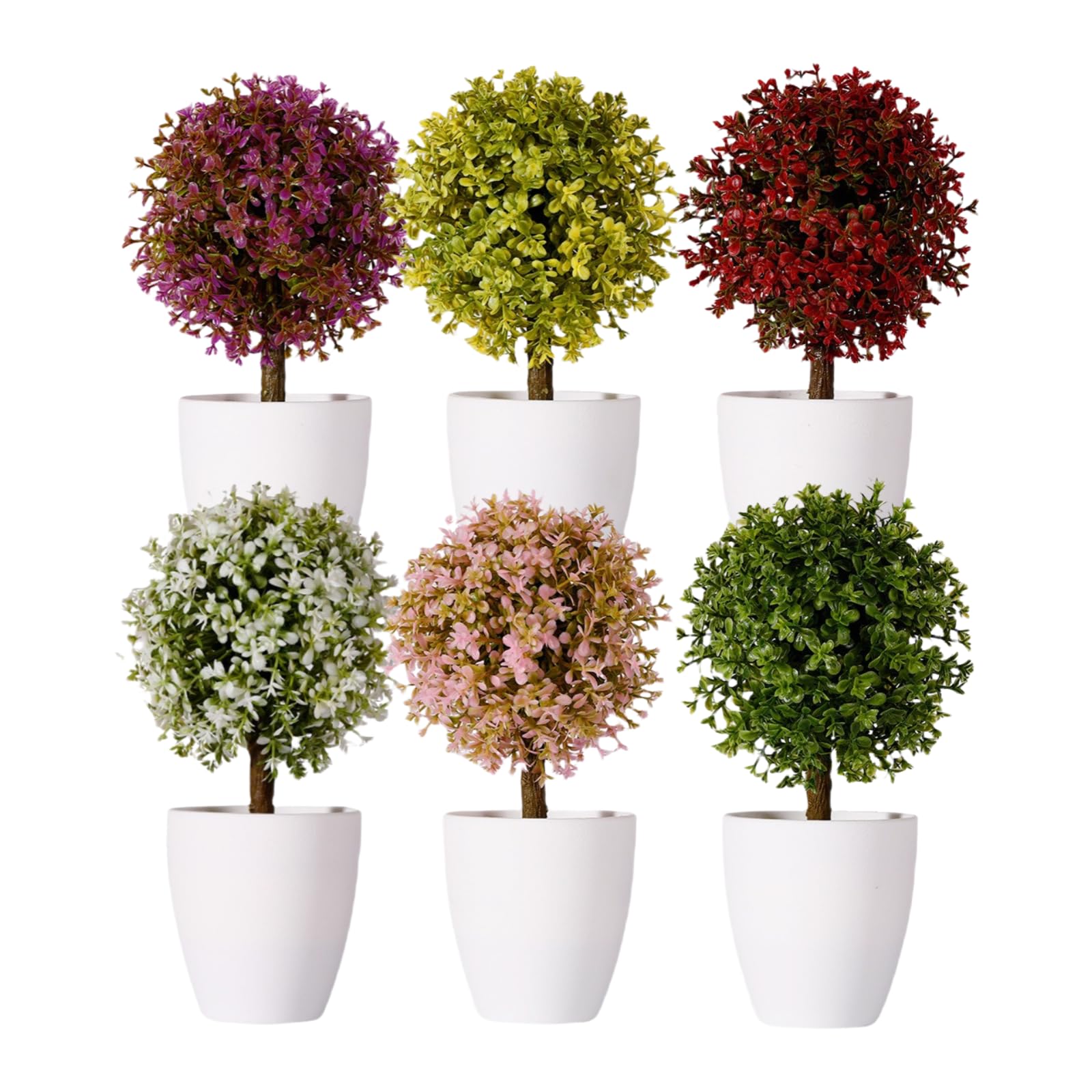 Plantes d'intérieur : 6 pots en plastique avec larmes de bébé pour décoration
