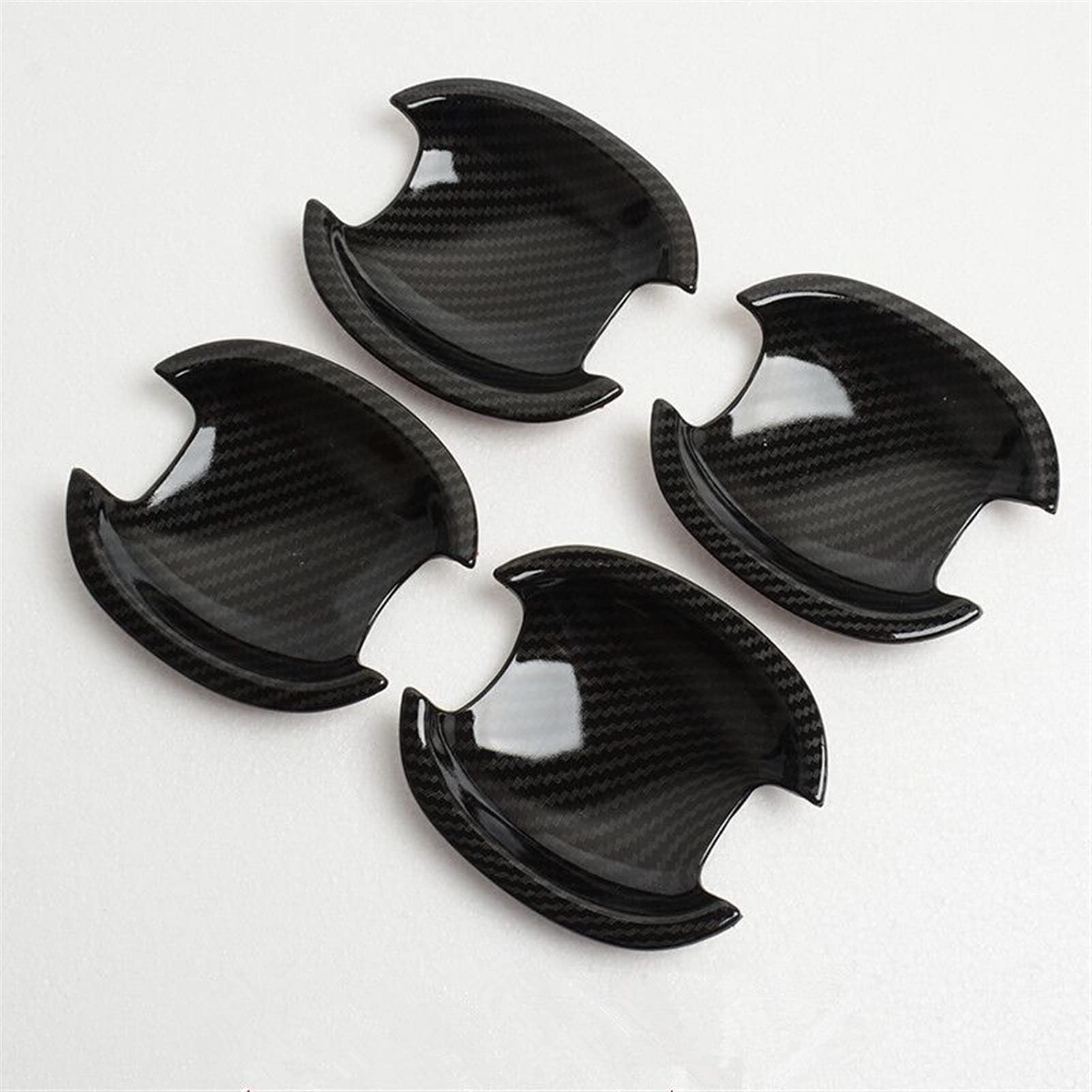 FAHBSTR Exterior Door Handle Cover for Jetta 2012-2015 Carbon Fiber Chrome Car Door Handle Cover Cup Bowl Trim(2)