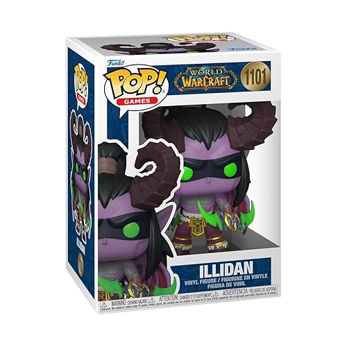 Funko Pop! Games: World Of Warcraft - Illidan Stormrage - 1/6 Odds for Rare Chase Variant - Collectable Vinyl Figure - Gift Idea - Official Merchandise - Toys for Kids & Adults - Video Games Fans