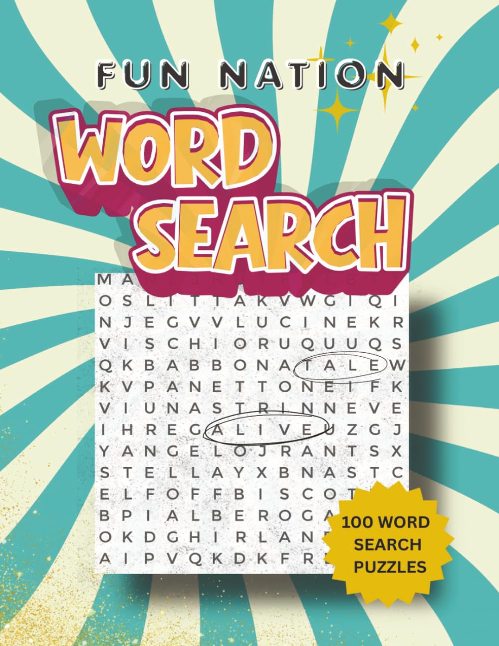 Fun Nation Word Search: 100 Large Print Puzzles to Enjoy and Unwind