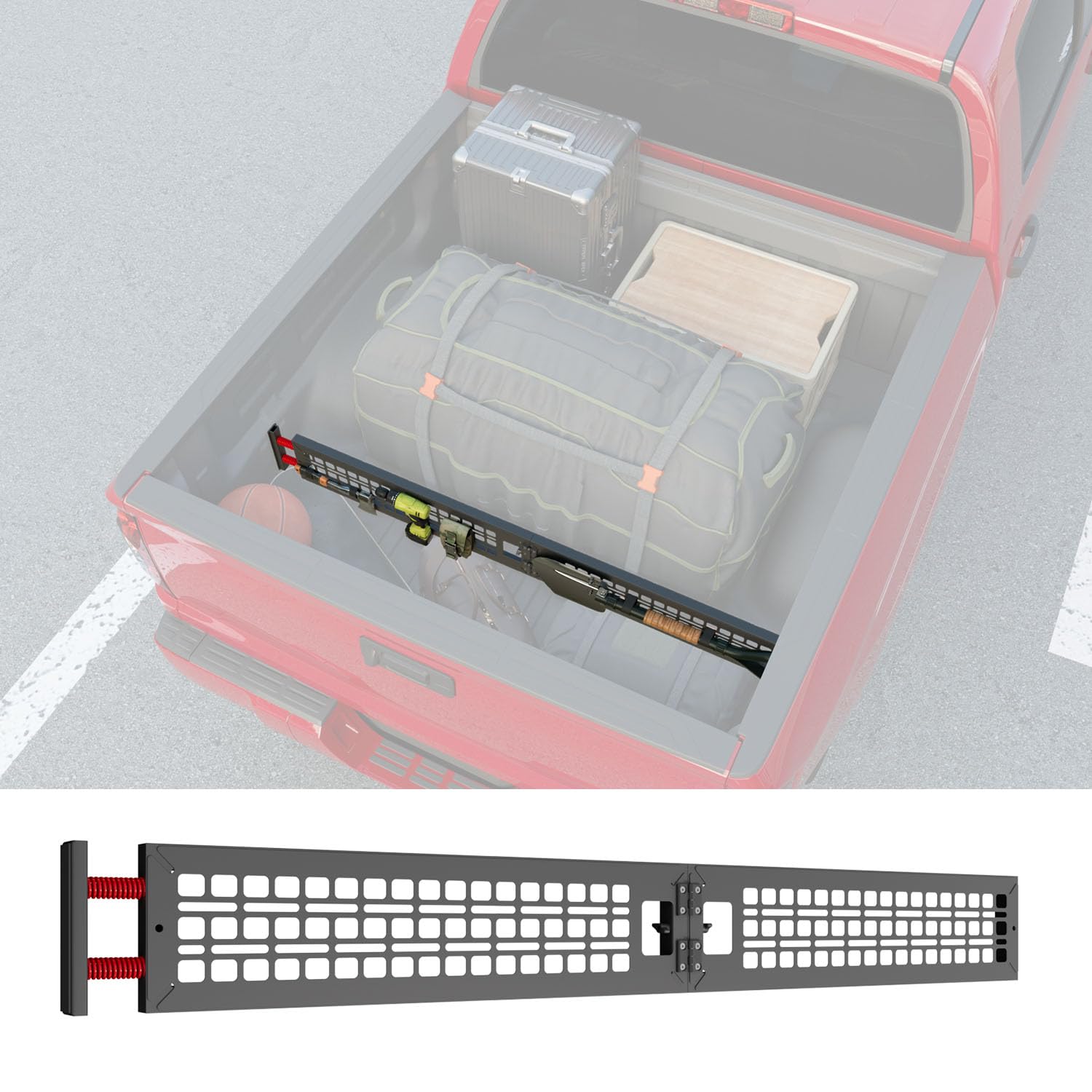 Truck Bed Divider Compatible with 2007-2021 Toyota Tundra Bed Molle Panel Cargo Manager Truck Panel System Replacement for 2007-2021 Toyota Tundra Accessories