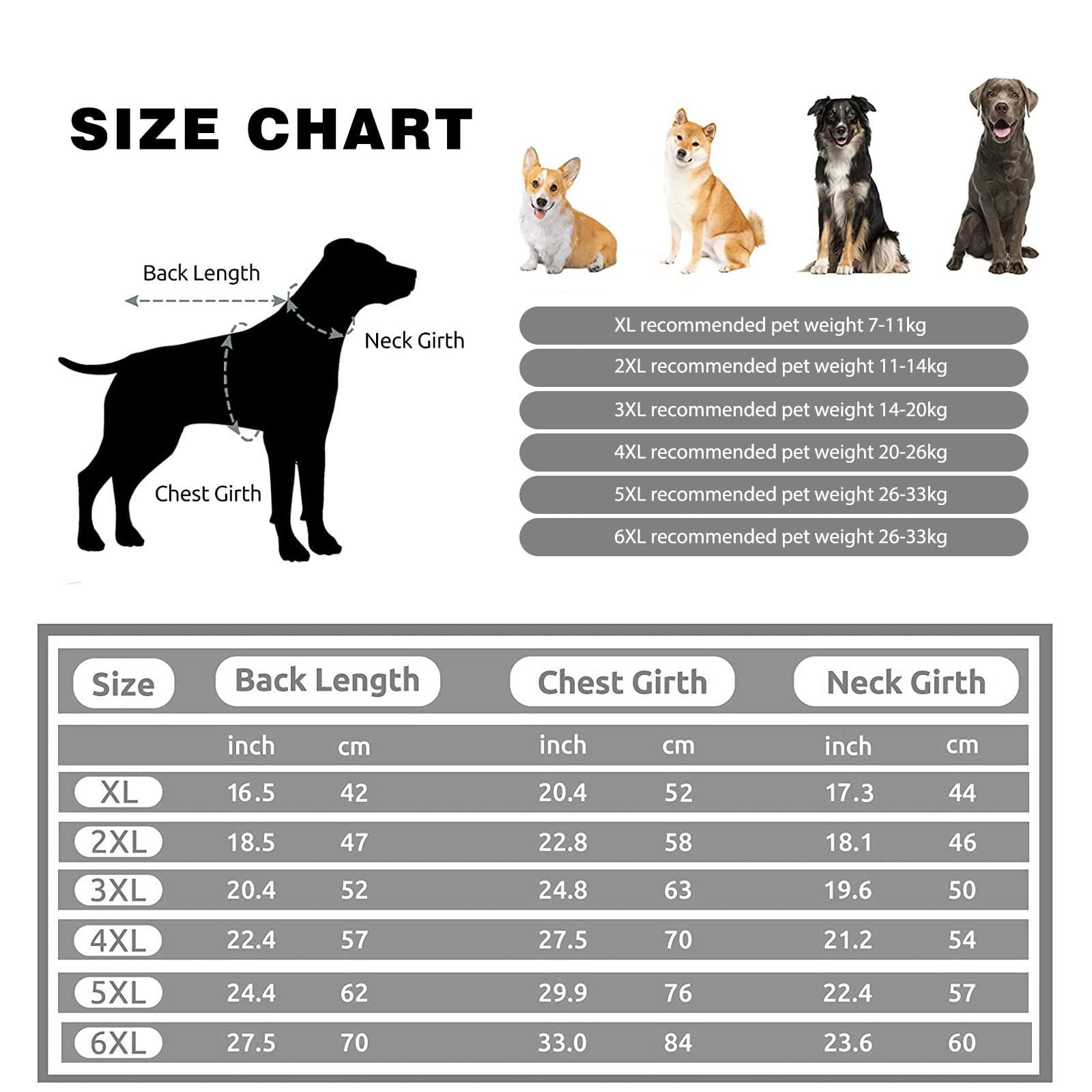 PETCUTE Cappotto Cane Invernale, Cappotto per Cani Impermeabile con Imbracatura,Giacca Invernale Calda con Strisce Riflettenti,Giacca Antivento per Cani di Piccola Taglia Grande Media,5XL