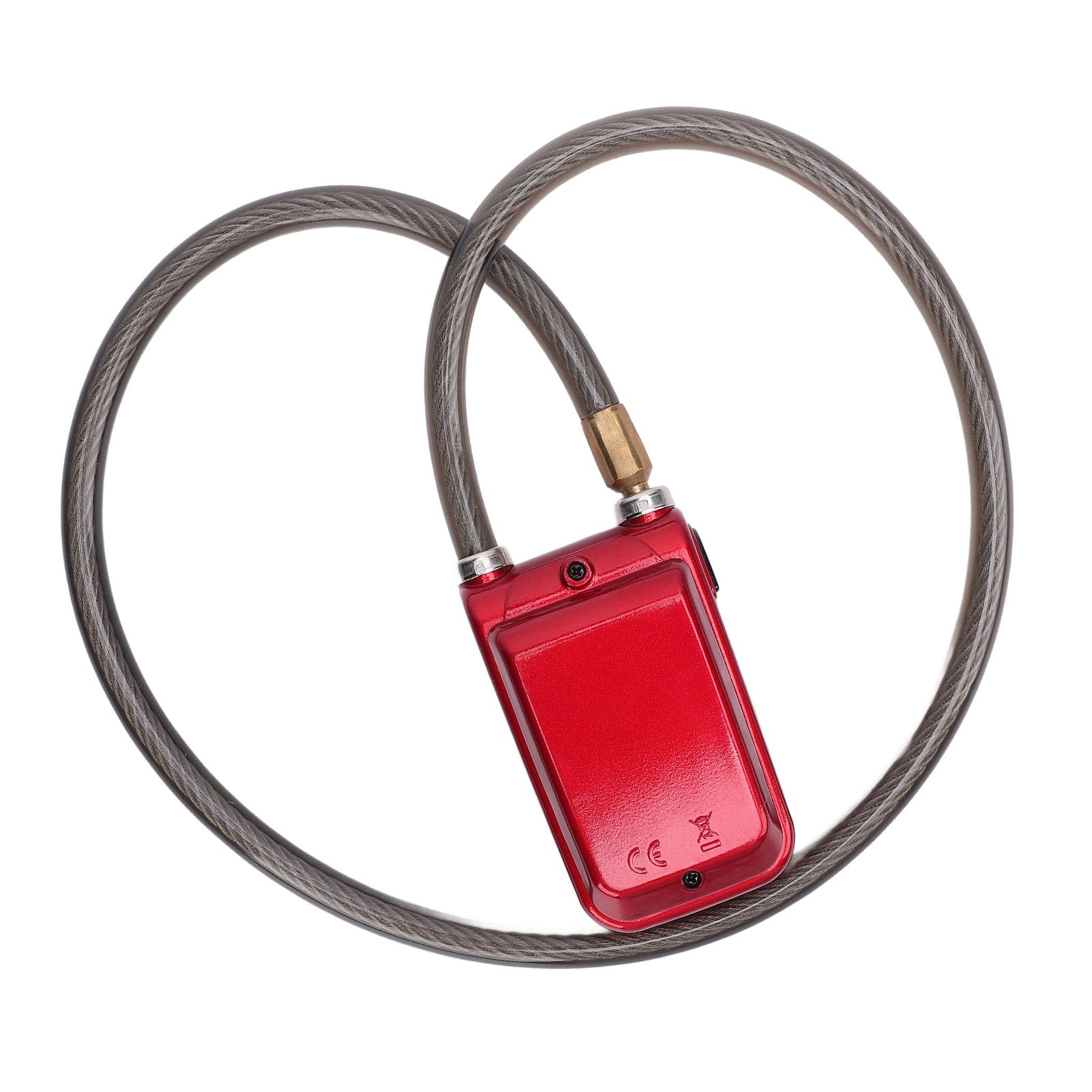 Lucchetto per Moto Bluetooth Intelligente Senza Chiave Durevole con Allarme a Vibrazione per Protezione Antifurto Ideale per i Ciclisti (Rossa)