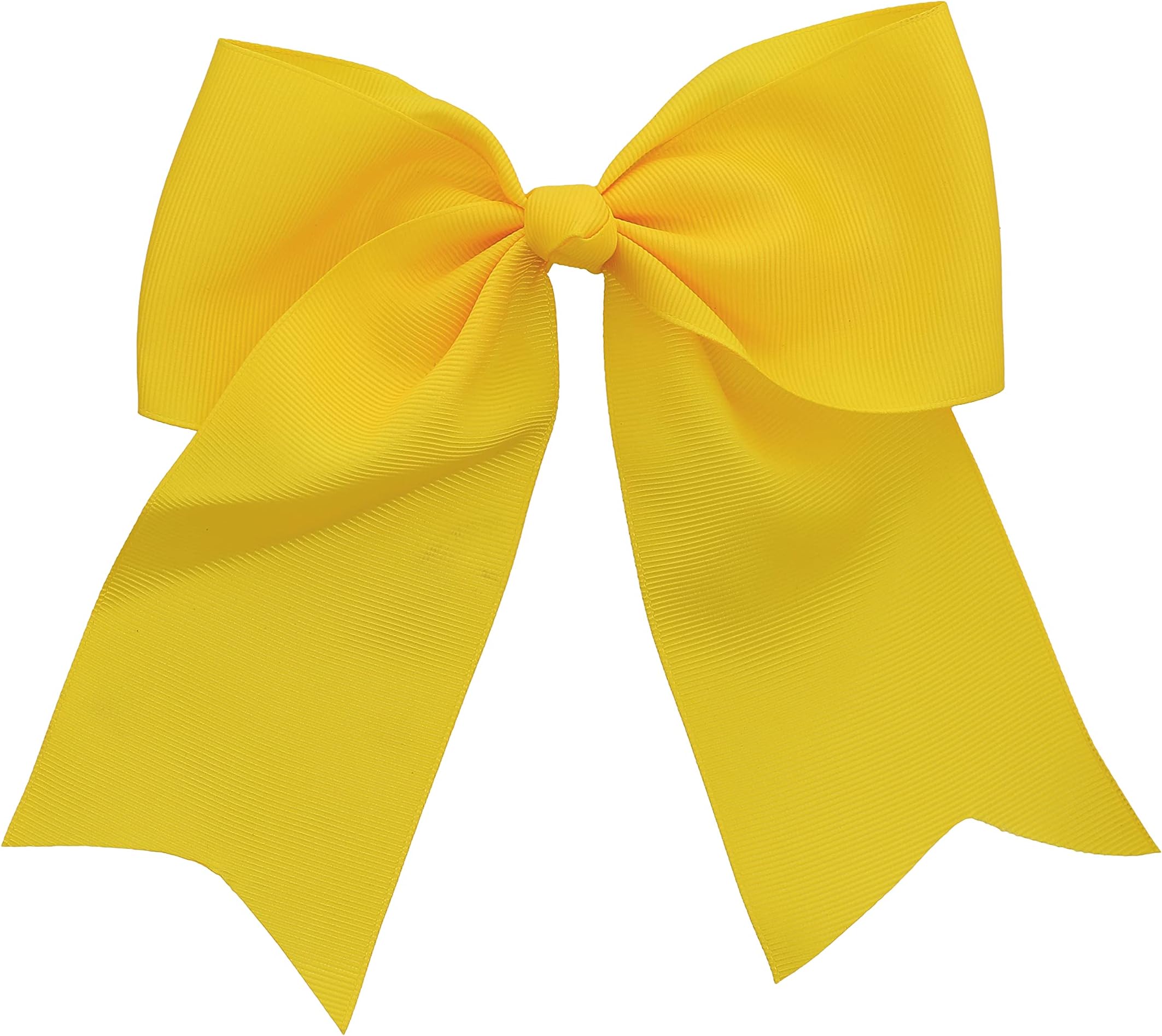 Yellow Jumbo Bow Clip with Tails