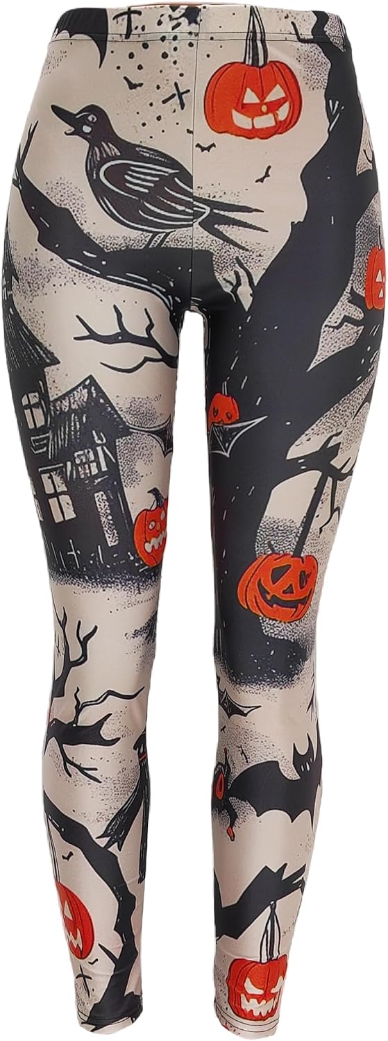Sister Amy Girl 3D Printed Geometric Figures Ankle Elastic Tights Legging