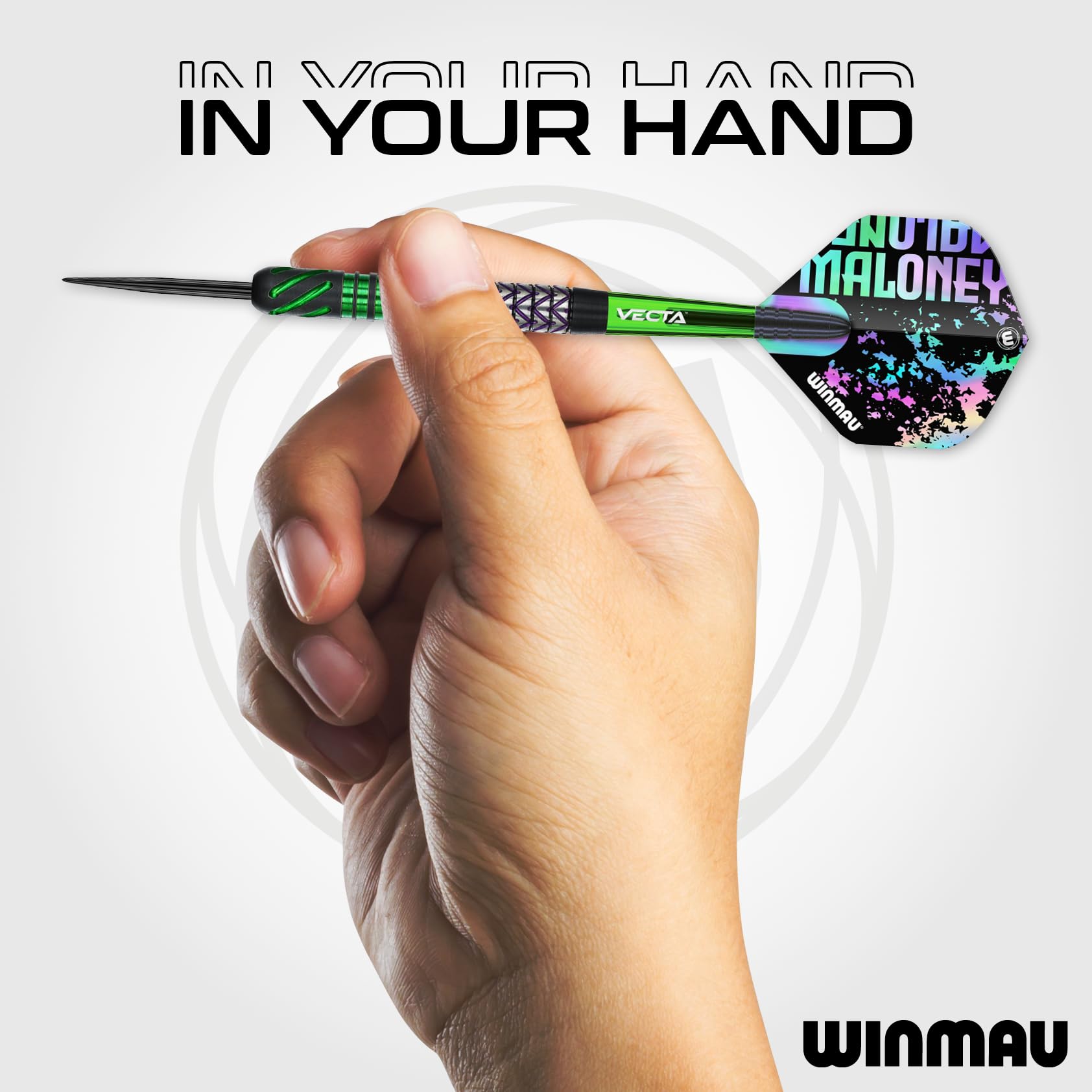 Winmau Profesjonalny gracz, seria Mike Maloney, zestaw rzutek 90% wolframu z lotkami do rzutek i trzonkami do rzutek - dostępny w miękkiej końcówce 16 g i 18 g, waga beczki i metalowa końcówka do