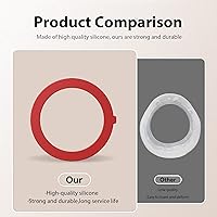 Vista 3 de Junta de válvula de descarga para Kohler, 3 paquetes de piezas de repuesto de junta de goma de silicona mejoradas para válvula de descarga de rojo