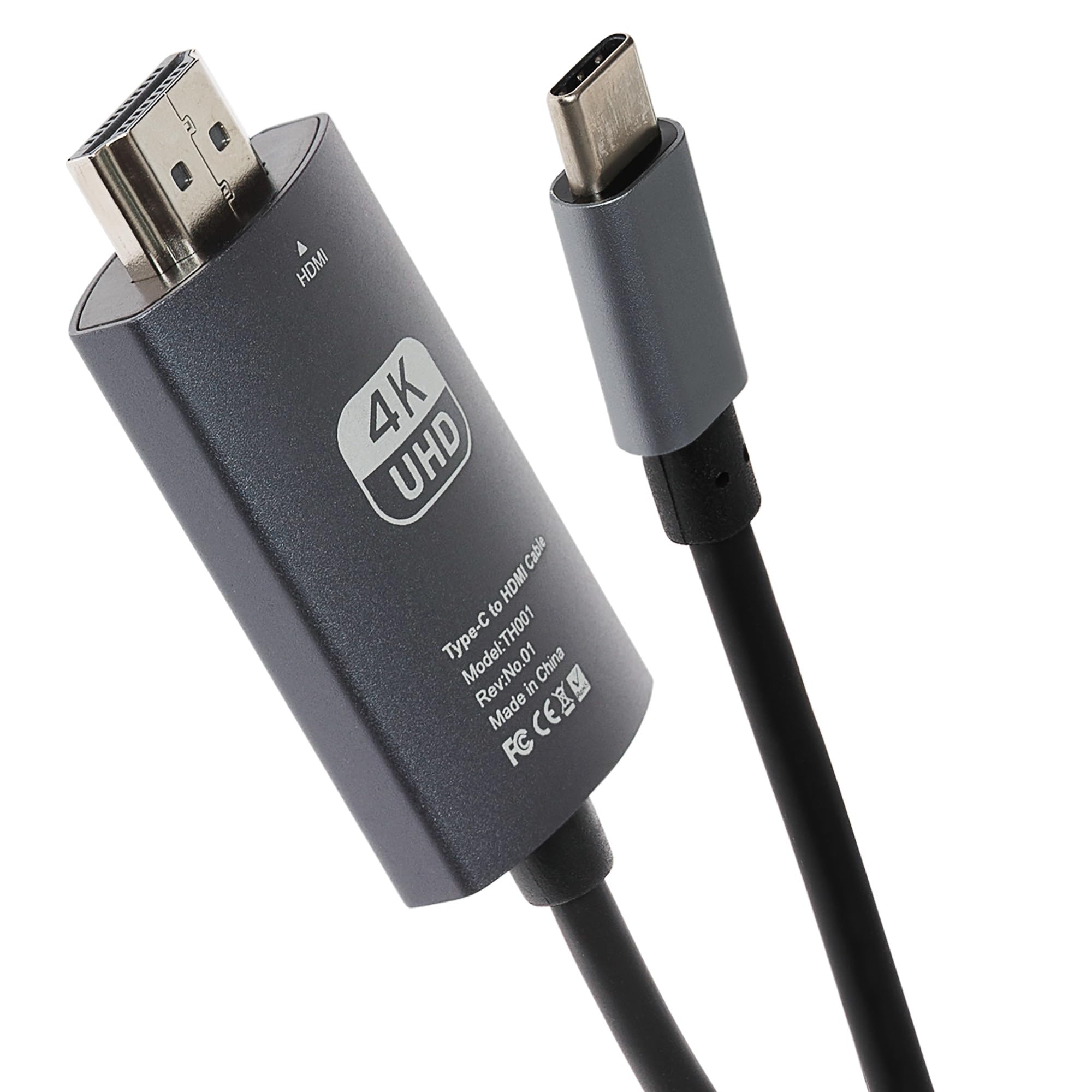 Maplin Usb-C To Hdmi Cable Supports Ultra Hd 4K@60Hz - 3M