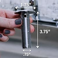 Vista 3 de Danco 89478 DANCO Cubierta para orificio de fregadero resistente al óxido, 1-3/4", níquel cepillado