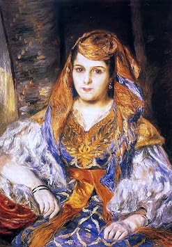 Art Oyster Pierre Auguste Renoir Madame Stora in Algerian Dress - 18" x 27" Premium Canvas Print