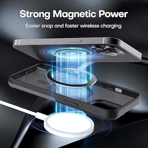 Miniatura 192 de TAURI Funda 3 en 1 para iPhone 13 Pro, [no amarilla] con 2 protectores de pantalla, funda delgada a prueba de golpes para iPhone 13 Pro, color negro