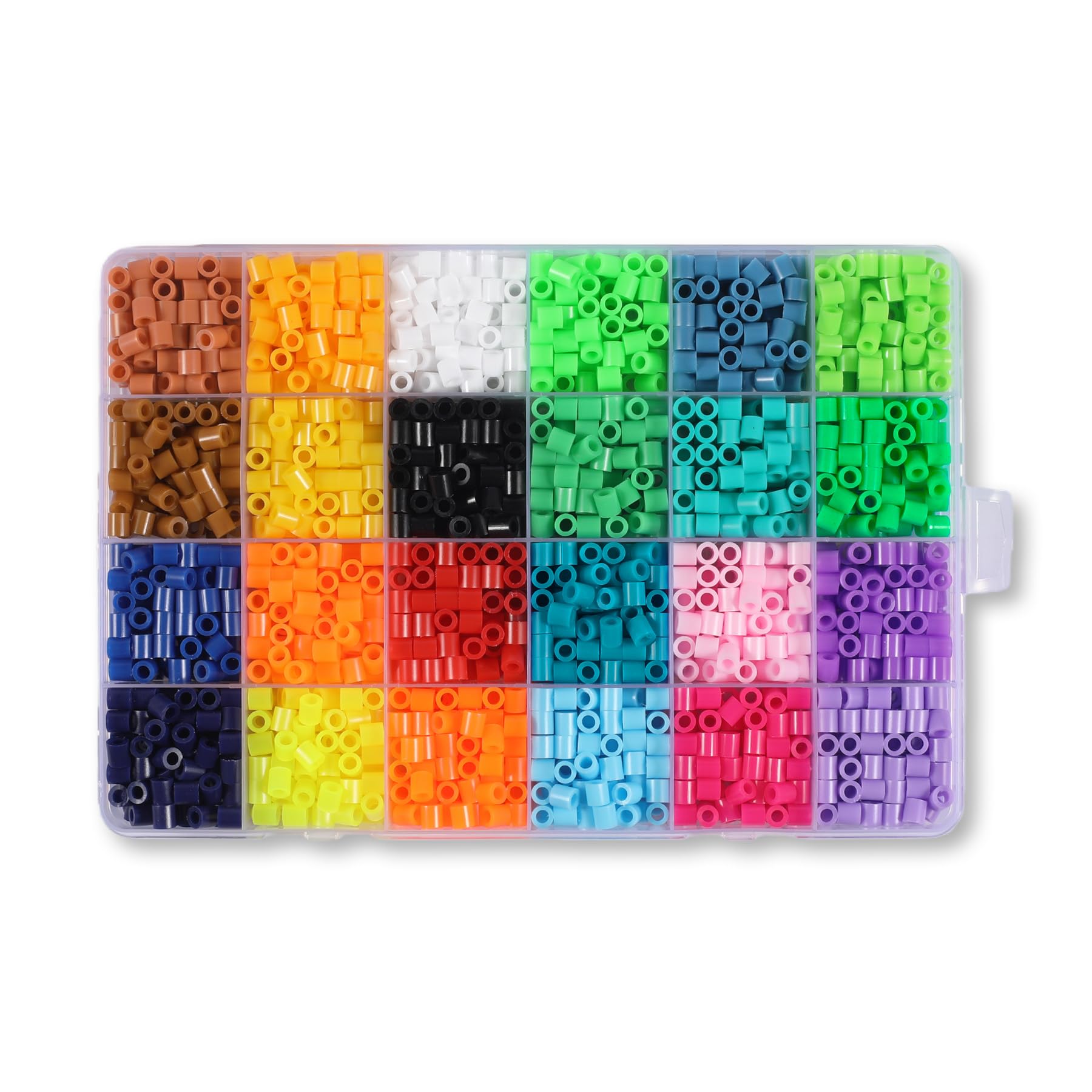Cuentas de fusible de 24 colores y 5 mm para manualidades 3D y decoraciones navideñas hechas a mano