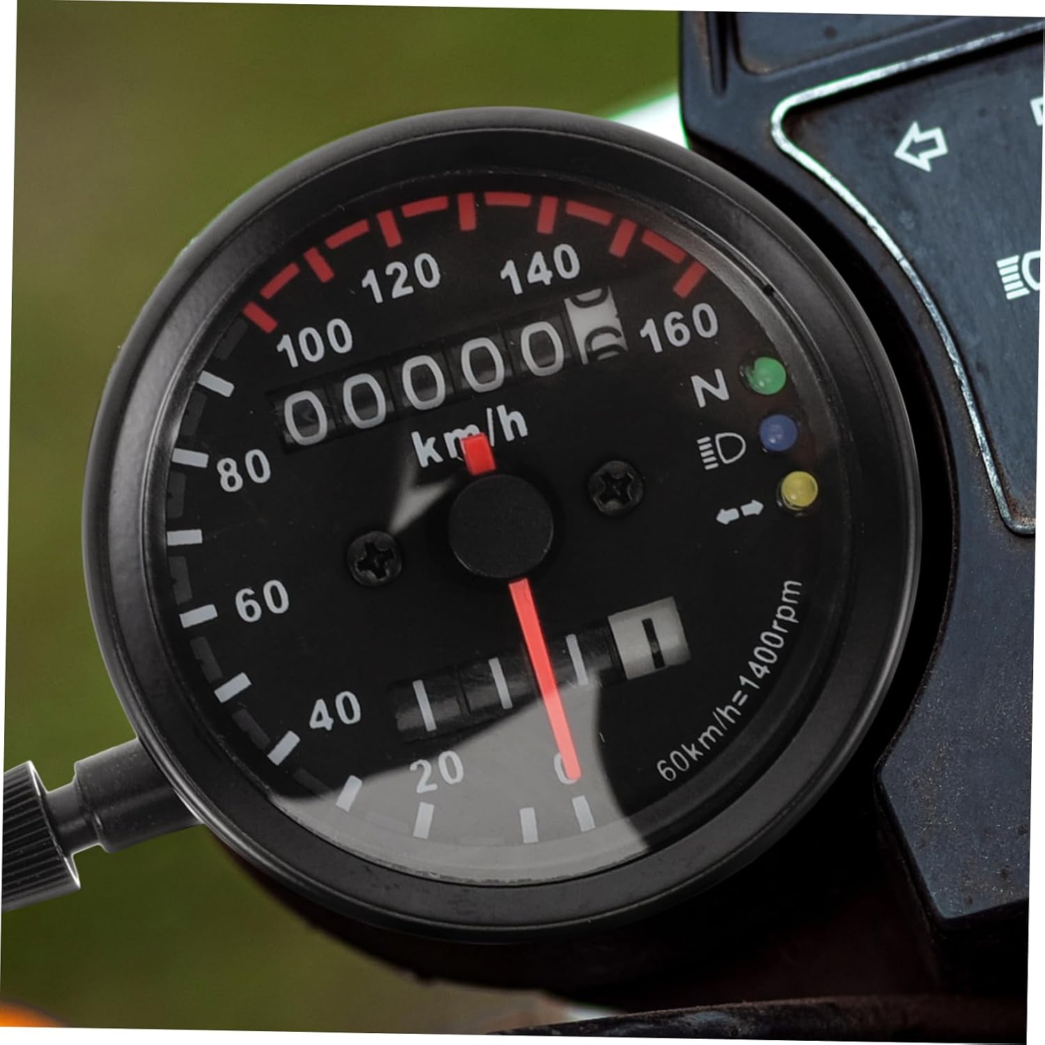 Garneck Motorcycle Speedometer Odometer Gauge with Advanced Sensor Technology Durable Construction Wide Compatibility for Easy Installation for Motorcycle Modification