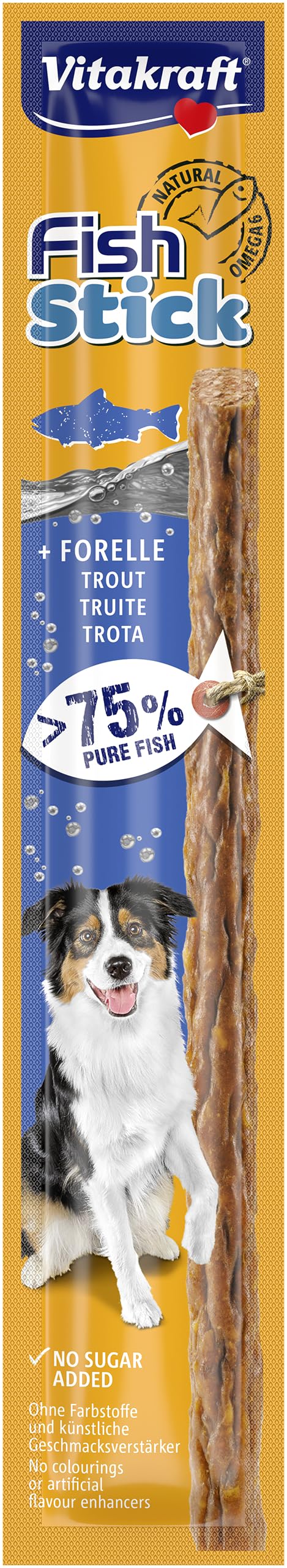 Vitakraft Fish Stick - Friandise pour Chien à la Truite - 50 x 12g