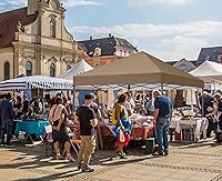 Vista 8 de COOSHADE Toldo instantáneo duradero de 10 x 10 pies (caqui) - Protección solar UPF 50+ - Impermeable y ignífugo - Perfecto para actividades al aire