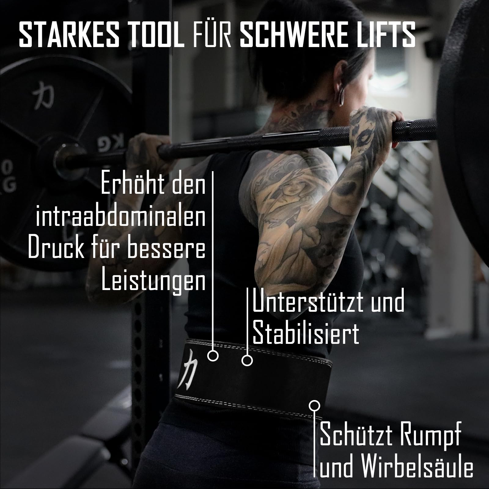 Strength Shop 13mm Lever Belt Gewichthebergürtel + Hebelschnalle, IPF-Zertifiziert für Wettkampf & Co, Robuster & langlebiger Lifting Belt schützt u. stabilisiert Rumpf & Wirbelsäule im Training
