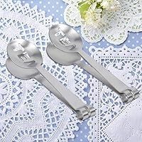 Vista 6 de Exprimidor de bolsas de té de 4.7 in, pinzas ligeras de acero inoxidable para bolsitas de té, agarre para aflojar hojas, agarre, azúcar, utensilios